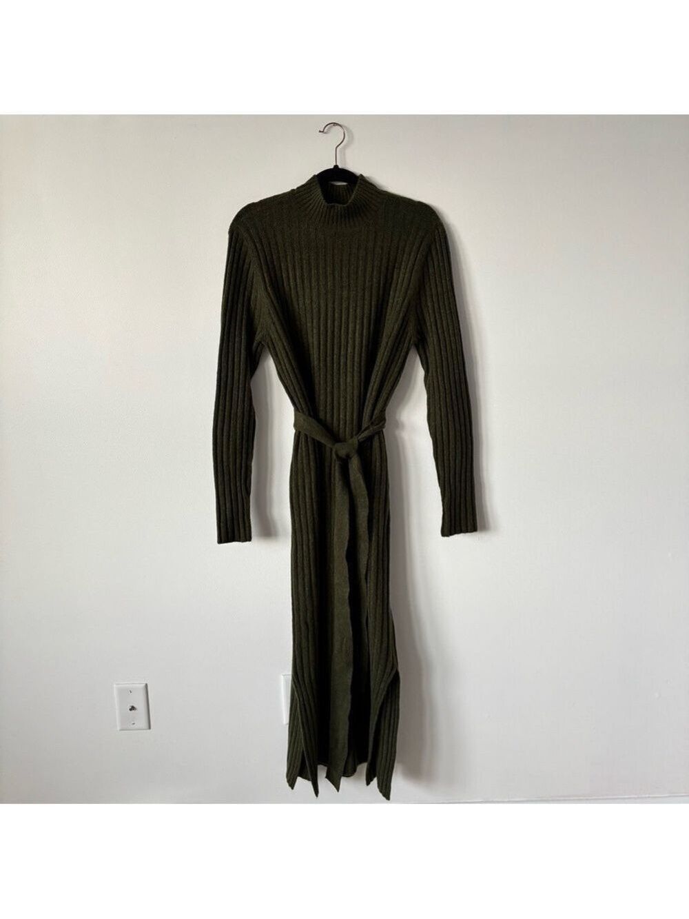 Loft Women’s Ribbed Knit Midi Sweater Dress - Picture 2 of 3